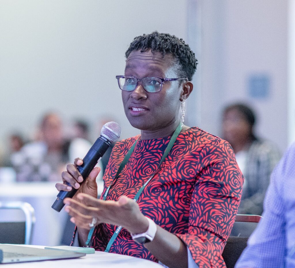 A Winn CDA scholar speaking during a panel